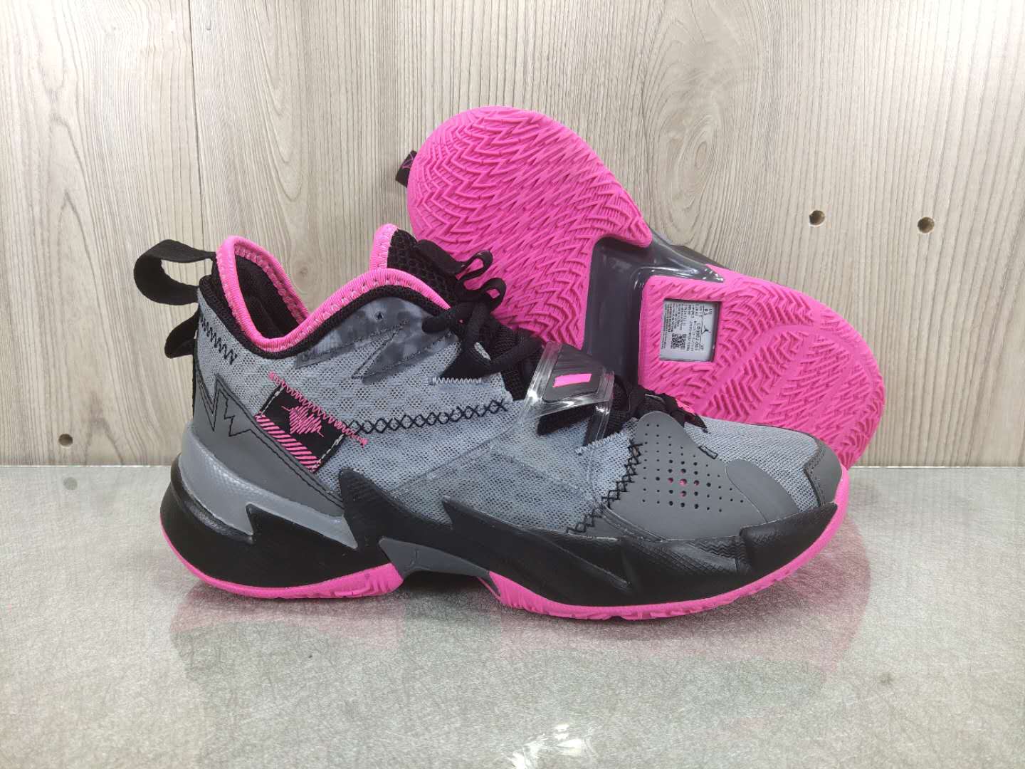 Jordan Why Not Zer0.3 Grey Black Pink Shoes